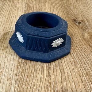 Wedgwood Blue and White Candle Holder